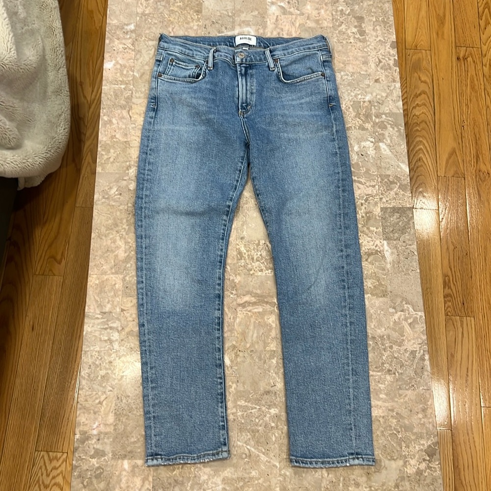 Agolde skinny blue ankle jeans